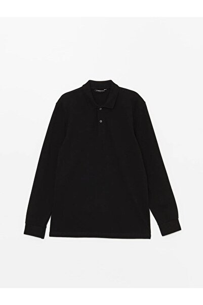 LC Waikiki Lcwaikiki Classic Polo Neck Long Sleeve Pique Men's T-Shirt (W5)