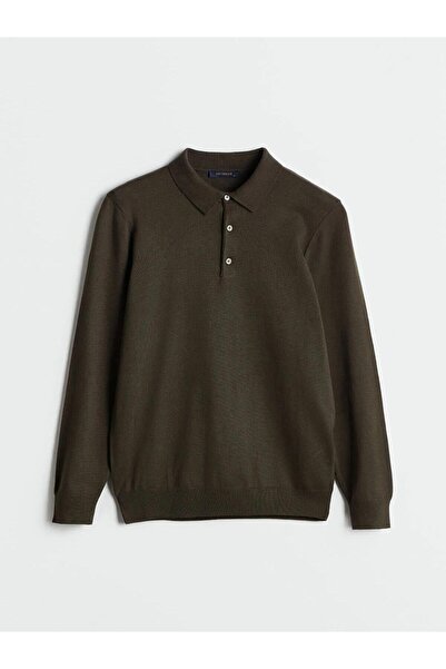 LC Waikiki Ανδρικό πλεκτό πουλόβερ SOUTHBLUE Polo Neck (W5)