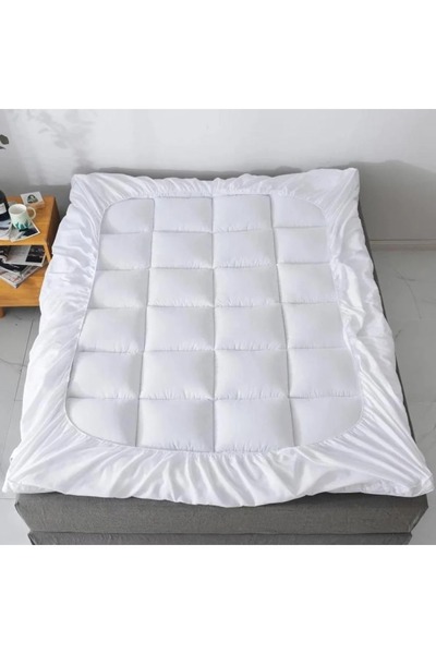Gerenic Super soft microfiber blanket, white, 14 cm high, 180 x 200 cm