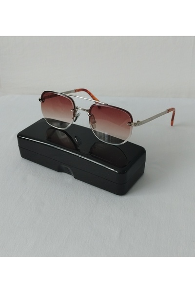 Byc polo Cp183 Davi̇d Bkm New Season Brown Unisex Sunglasses.