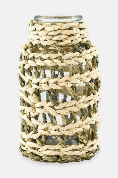Generic Muy Mucho Decoration Glass Vase 5 D x 17 H cm, Assorted
