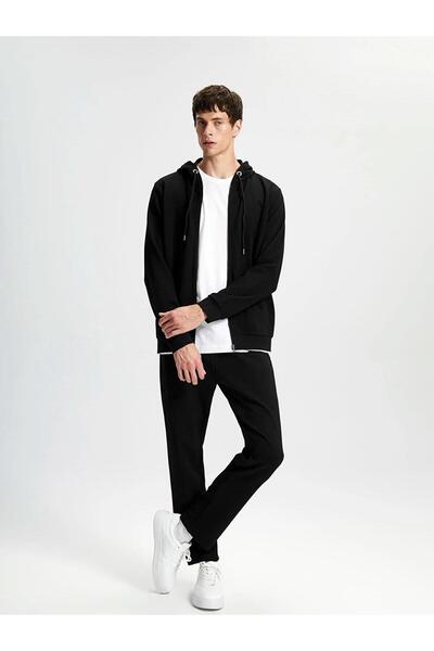 LC Waikiki Lcwaikiki Classic Hooded Long Sleeve Men's Zip Sweatshirt (W5)