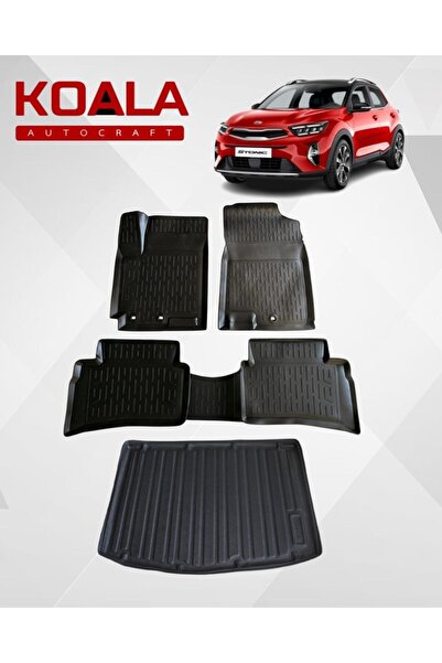KoalaOtoTekstil Kia Stonic (2017-2020) Ile Uyumlu-Araca Özel Paspas v Bagaj H...