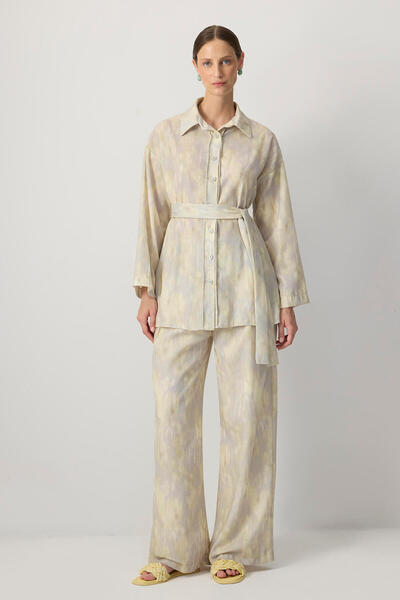 Touché Privé PATTERNED SHIRT PANT SET