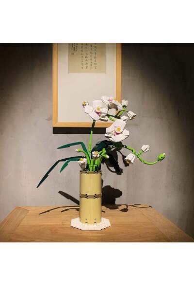 Generic SYOSI Flower Bouquet Building Kit Orchid Botanical Collection Sets for Adult Artificial Plants DIY