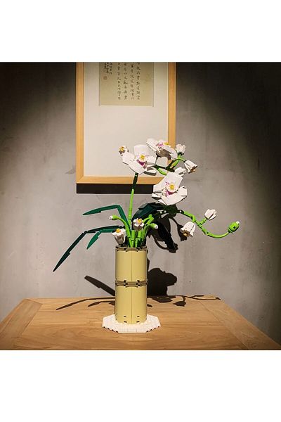 Generic SYOSI Flower Bouquet Building Kit Orchid Botanical Collection Sets for Adult Artificial Plants DIY