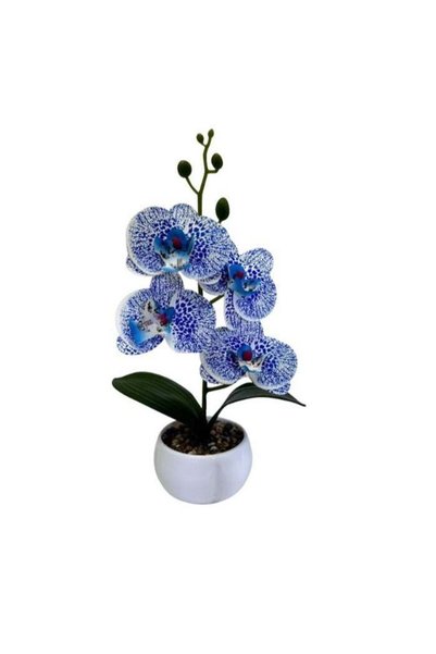 Generic Artificial Flowers Butterfly Orchid Potted Artificial Plant Bonsai Su...