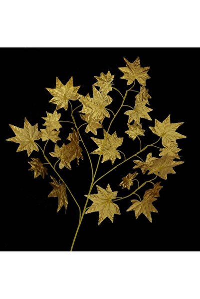 Generic Gilded Splendor Artificial Golden Maple Leaf for Radiant Decor