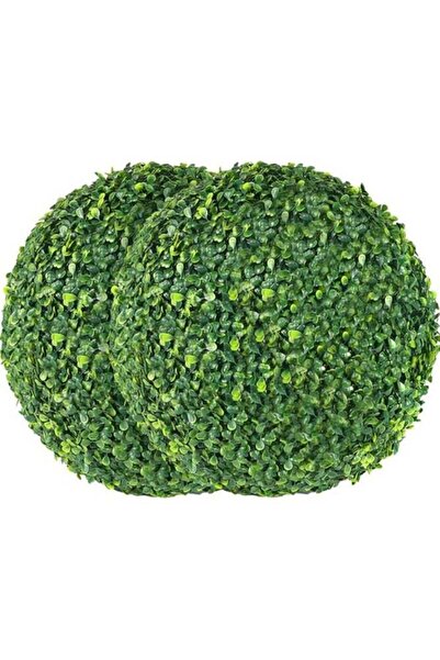 Generic Set of 2pcs Artificial Grass Topiary Ball Green