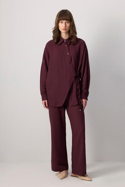 Touché Privé LACING DETAILED SHIRT PANT SET