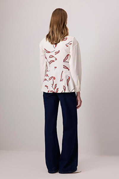 Touché Privé Patterned Linen Textured Vest