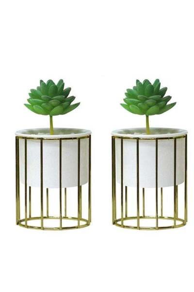 Generic 2 Pcs Artificial Decoration Flower Pots Decor Home Table Flower Hangi...