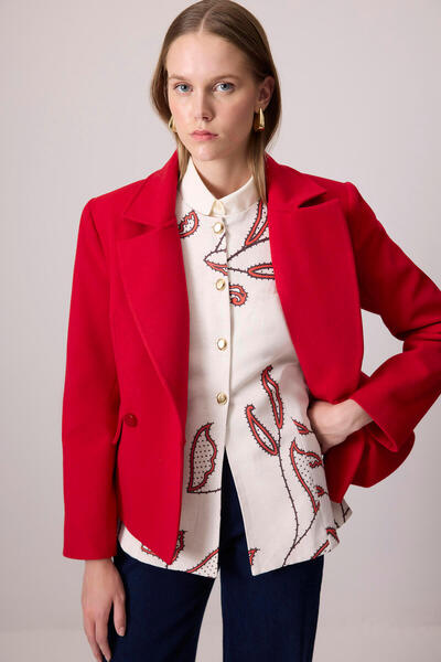 Touché Privé Patterned Linen Textured Vest