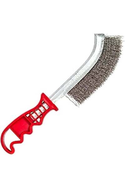 Generic Beorol Steel Coated Hand Brush Wire With Pvc Handle For Cleaning Rust And Slag