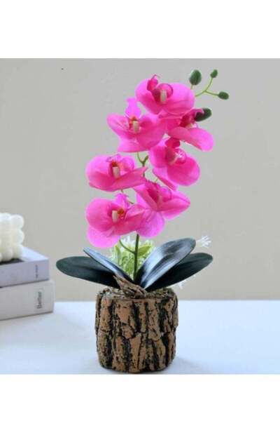 Generic Artificial Flowers Butterfly Orchid Potted Artificial Plant Bonsai Su...