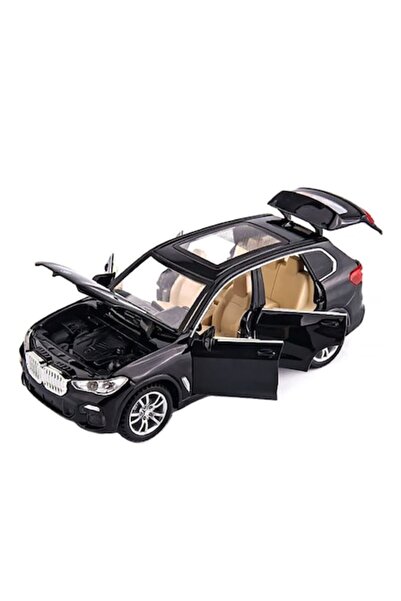 OEM Mașinuță metalică BMW X5 M, lumini și sunete, uși mobile, neagră, 15 cm