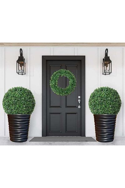 Generic Artificial Topiary Grass Balls Lifelike Boxwood For Home Hotel And Sh...