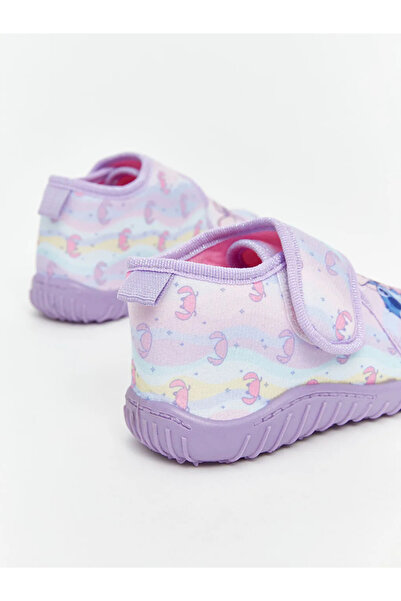LC Waikiki Lila Lilo Ve Stitch Baskılı Kız Bebek Panduf