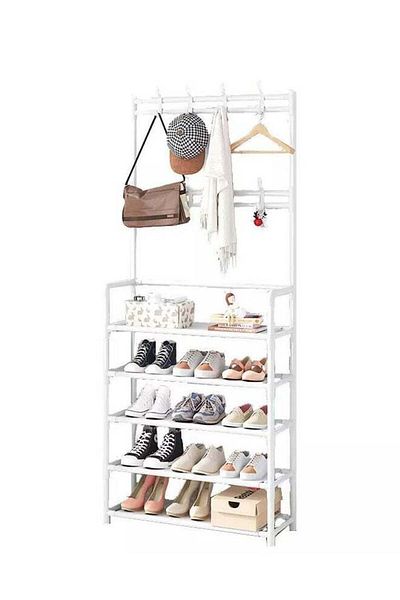 ELEGANT HOME 5-Tier Shoe Rack Organizer 60×26×153cm