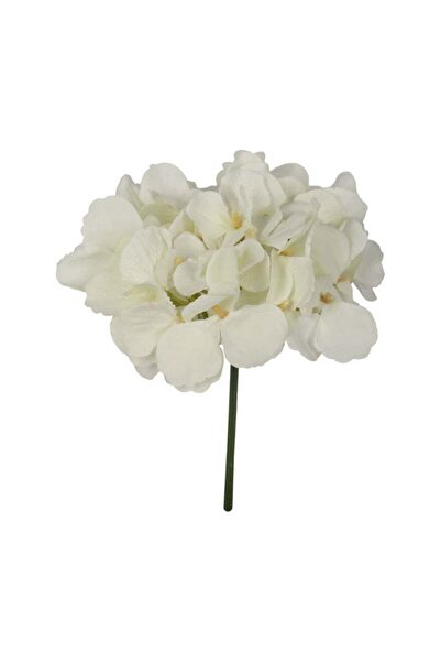 Generic Single Head Artificial Hydrangea Silk Flower for Effortless Beauty White