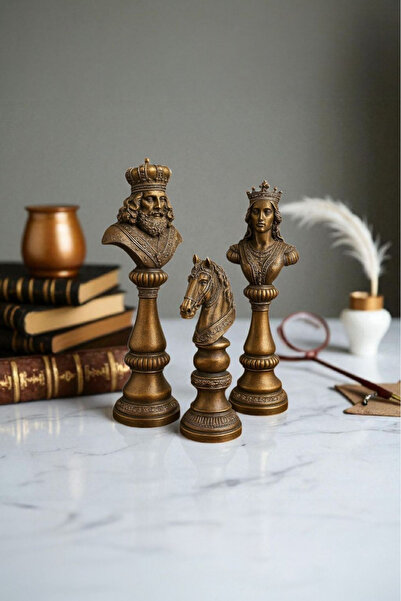 Harmoni Art Dekoratif 3'lü Satranç Biblo