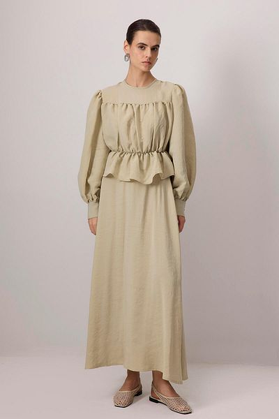 Touché Privé Bluz Skirt Set with Tight Detail