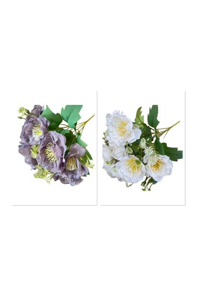 Generic Pack Of 2 Seven-Headed Artificial Blossom Bouquet Assorted