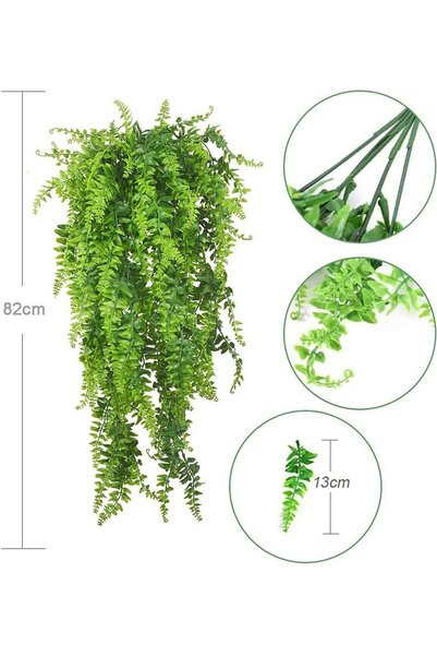 Generic 2 Pcs Artificial Ivy Leaf Plants, Fake Hanging Plants Ferns for DIY W...