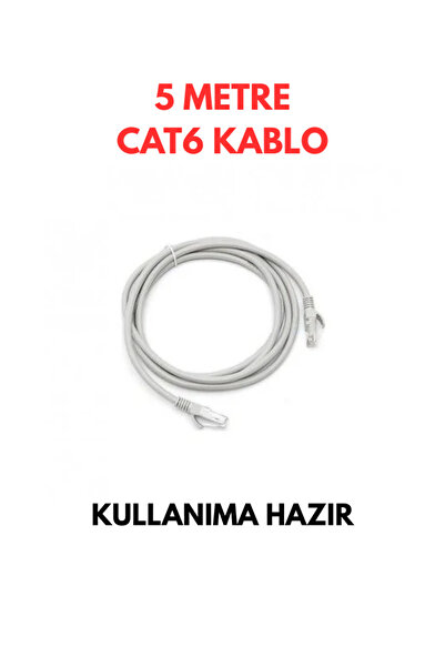 UMSN COMBO Cat 6 Ethernet Kablosu - Cathegory6 Kablo - 5 Metre