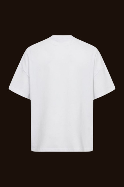 Dupe Design Printed Oversize White T-shirt