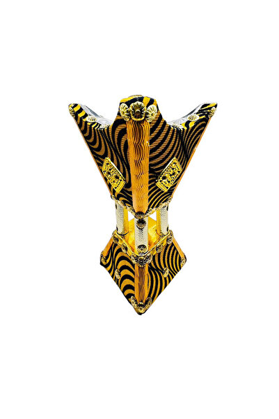 M.A Traders Wooden Madkhan/Mabkhara Covered with Velvet Golden Cloth, 8 Inch ...