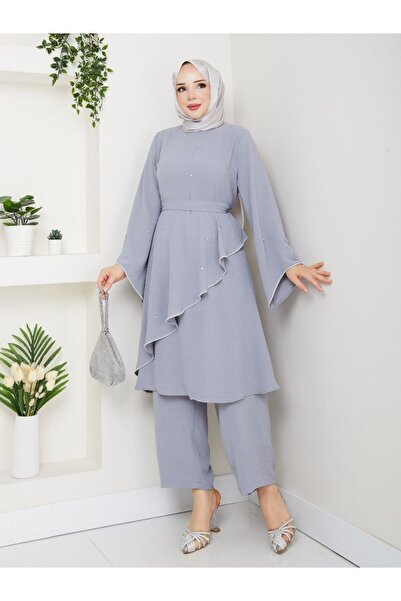 Monchoix Set de costum dublu din țesătură Ayrobin de mărime mare pentru femei