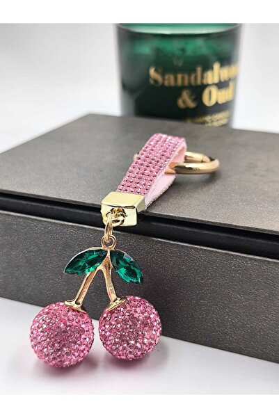 3DreaMaker Zircon Stone Cherry Keychain