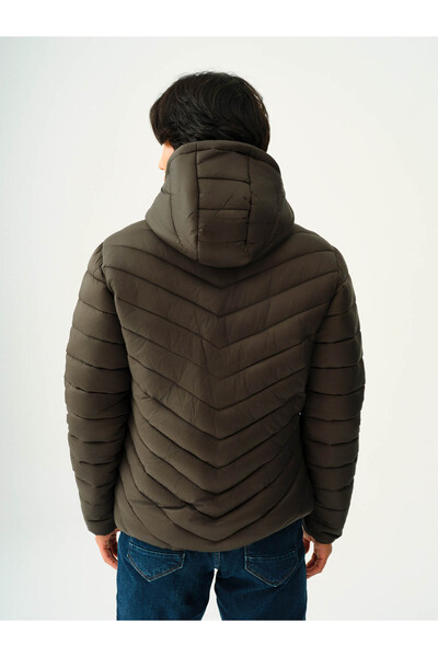 Loft Ανδρικό παλτό Regular Fit Khaki Lf2033231