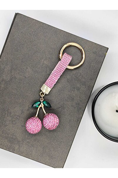 3DreaMaker Zircon Stone Cherry Keychain
