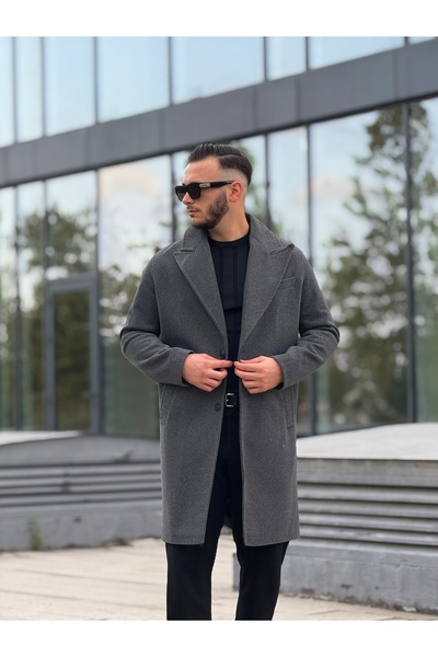 KINGAF Men's Long Spoon Coat