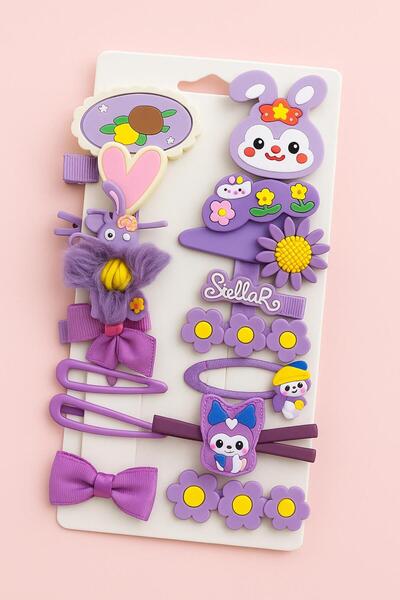 ByBest Beauty Silicone Girl's Buckle Set 14 Pieces
