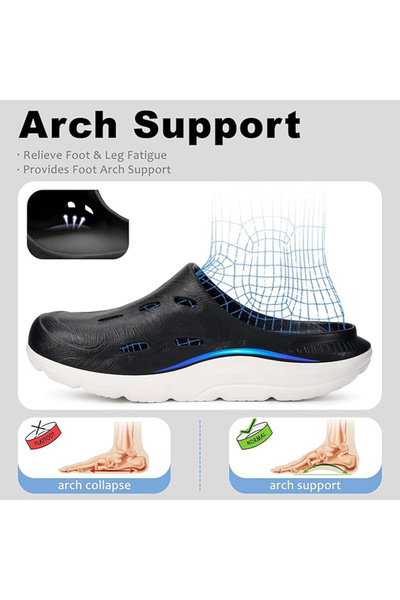 Gaatpot Lightweight clogs with orthopedic sole black/white 42/43 EU
