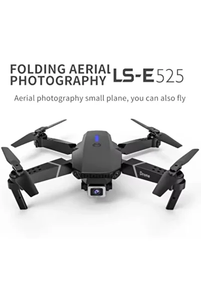 Generic E88 Quadcopter Drone for Aerial Photography, 2 Rechargeable Batteries (Black)