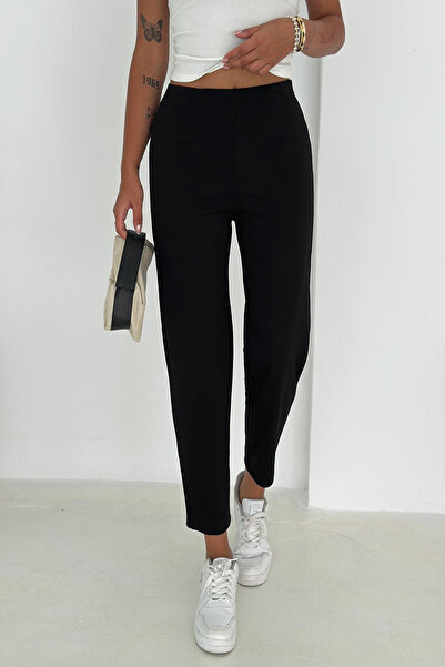 Noa Noa Yüksek Bel Pantolon – Düz Paça & Rahat Kesim