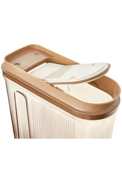STOREMAX Sellbuyst Ahmet Luxury Food Storage Container, Transparent Smoked Set of 3 (4 Lt+2Lt+2 Lt), Copper Trendy 2