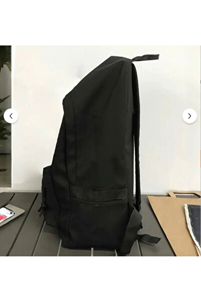 Minga London Чорний рюкзак для школи з великим принтом стрічки -Ghostella