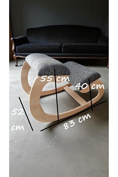 BARERMO Diz koltuğu, pc koltuğu, sallanan koltuk, çalışma sandalyesi, ofis koltuğu, kneeling chair