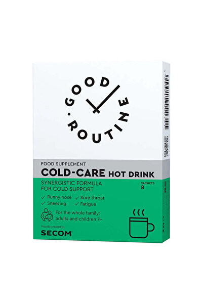 Secom Cold-Care Hot Drink, 8 Plicuri, Good Routine