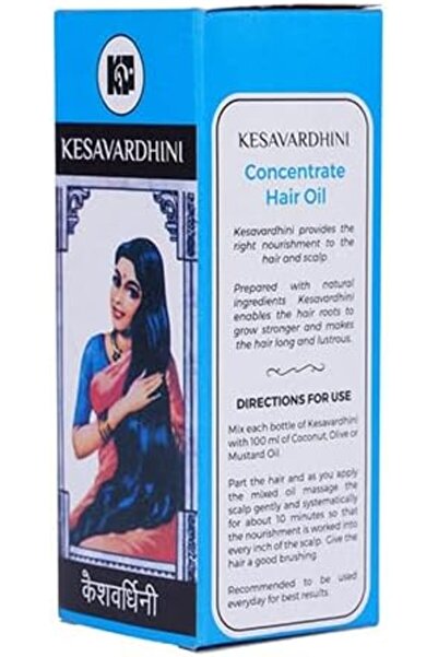 Kesavardhini زيت الشعر بيرجوتي - للنمو الصحي - عبوة اقتصادية 8*25 قطعة