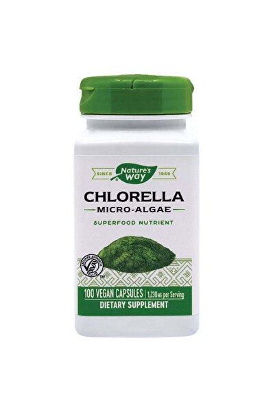 Secom Μικροφύκη Χλωρέλλας 410mg Nature's Way, 100 κάψουλες,
