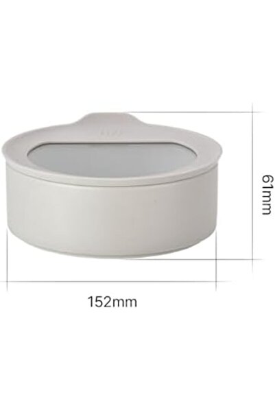 STOREMAX Sellbuyst Fi̇ka One Ceramic Storage Bowl 700ml Gray Trendy 266450