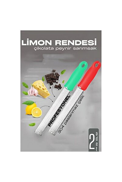 ModaCar Limon Rendesi - Uzun Peynir Çikolata Sarımsak Rendesi 2 li set
