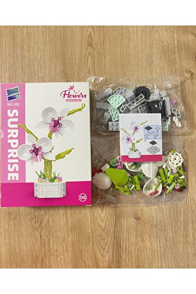 Se Promo Flowers Phalaenopsis Orchid Lego Flower Set – 138 Pieces Decorative and Hobby Toy, Decor