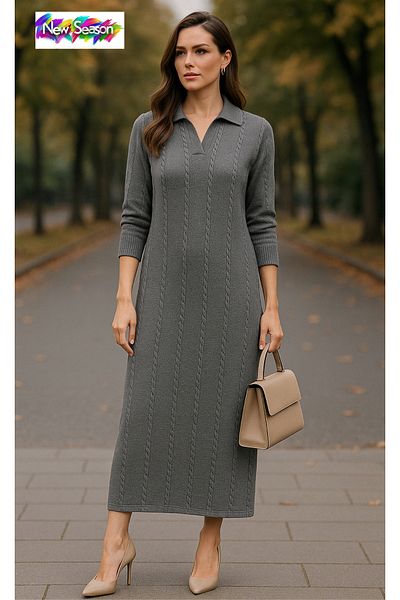 semela New Season Boydan Hair Braided Knitted Dress